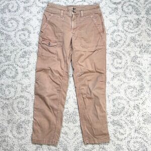 Anthropologie Women‎ Size 27 Pants Pale Peach The Wanderer Relaxed Straight